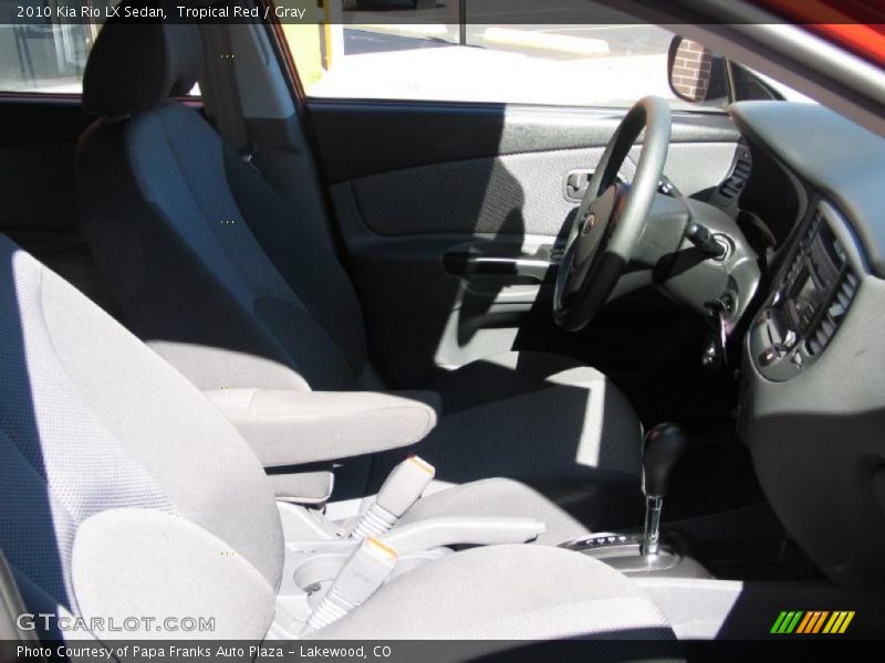 Tropical Red / Gray 2010 Kia Rio LX Sedan