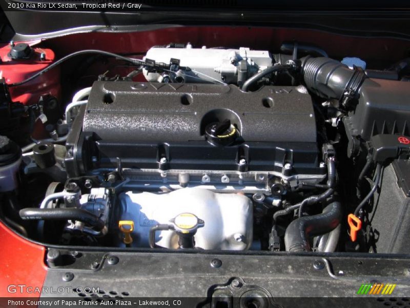 Tropical Red / Gray 2010 Kia Rio LX Sedan