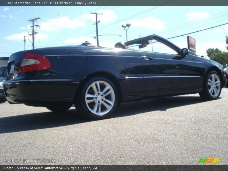 Black / Black 2007 Mercedes-Benz CLK 350 Cabriolet