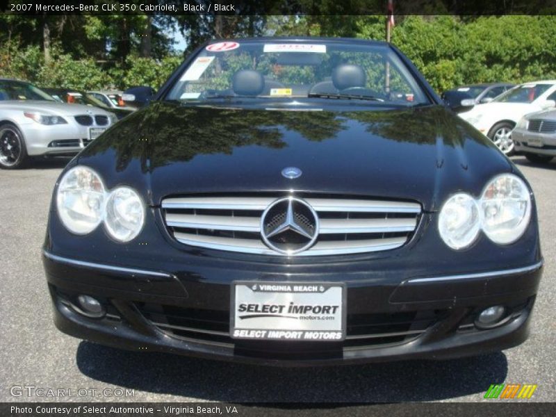 Black / Black 2007 Mercedes-Benz CLK 350 Cabriolet