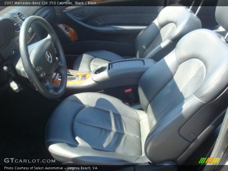 Black / Black 2007 Mercedes-Benz CLK 350 Cabriolet