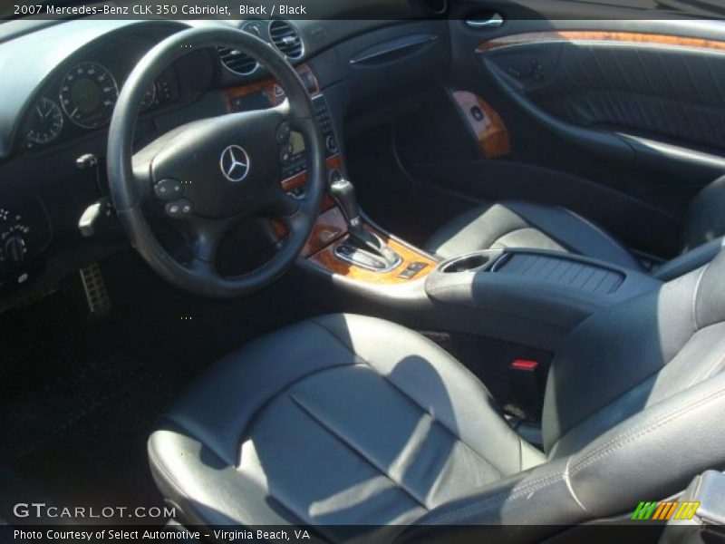 Black / Black 2007 Mercedes-Benz CLK 350 Cabriolet