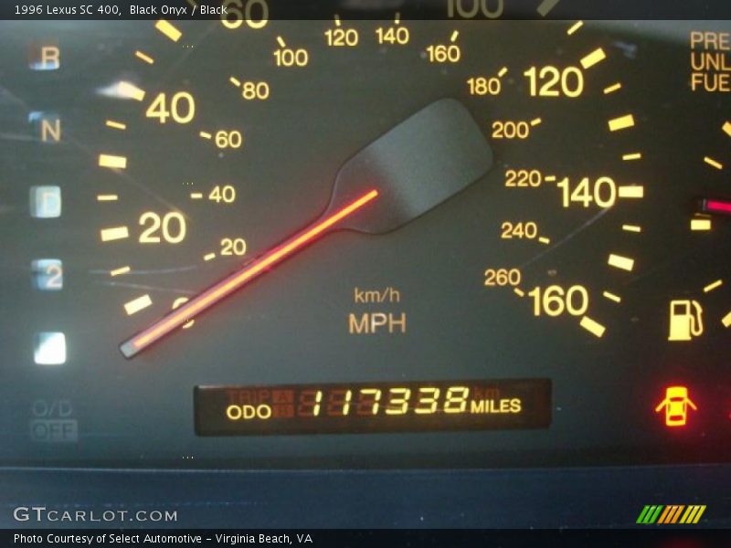 Black Onyx / Black 1996 Lexus SC 400