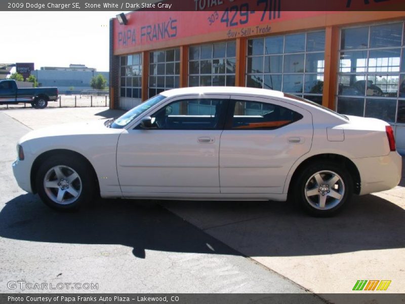 Stone White / Dark Slate Gray 2009 Dodge Charger SE