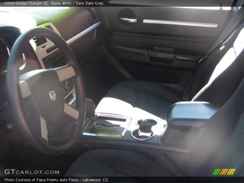 Stone White / Dark Slate Gray 2009 Dodge Charger SE