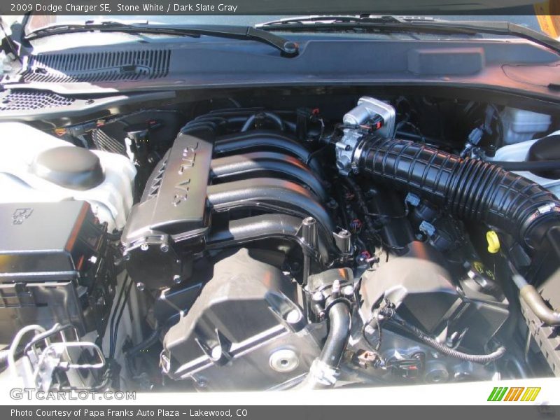 Stone White / Dark Slate Gray 2009 Dodge Charger SE