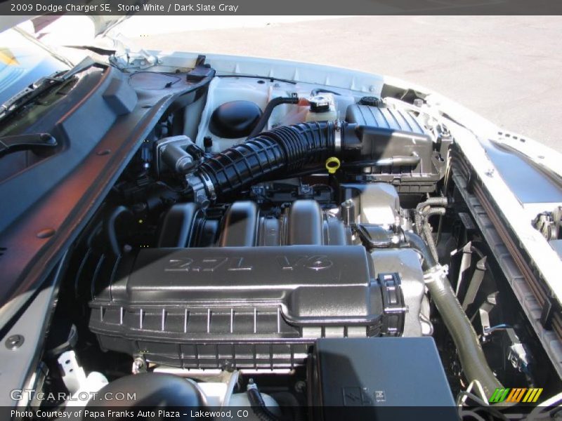 Stone White / Dark Slate Gray 2009 Dodge Charger SE