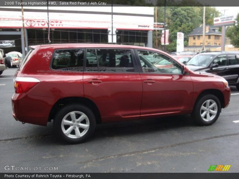 Salsa Red Pearl / Ash Gray 2008 Toyota Highlander 4WD