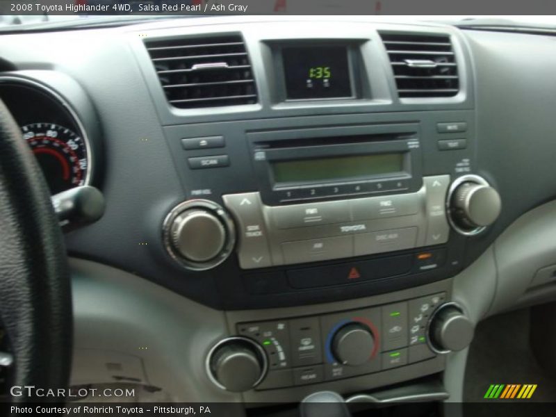 Salsa Red Pearl / Ash Gray 2008 Toyota Highlander 4WD