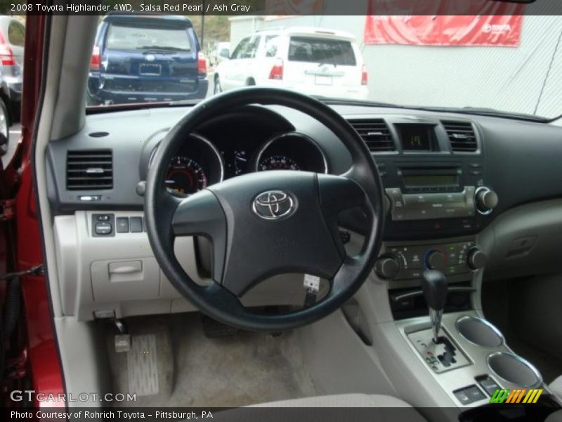 Salsa Red Pearl / Ash Gray 2008 Toyota Highlander 4WD