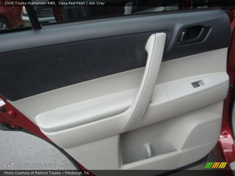 Salsa Red Pearl / Ash Gray 2008 Toyota Highlander 4WD