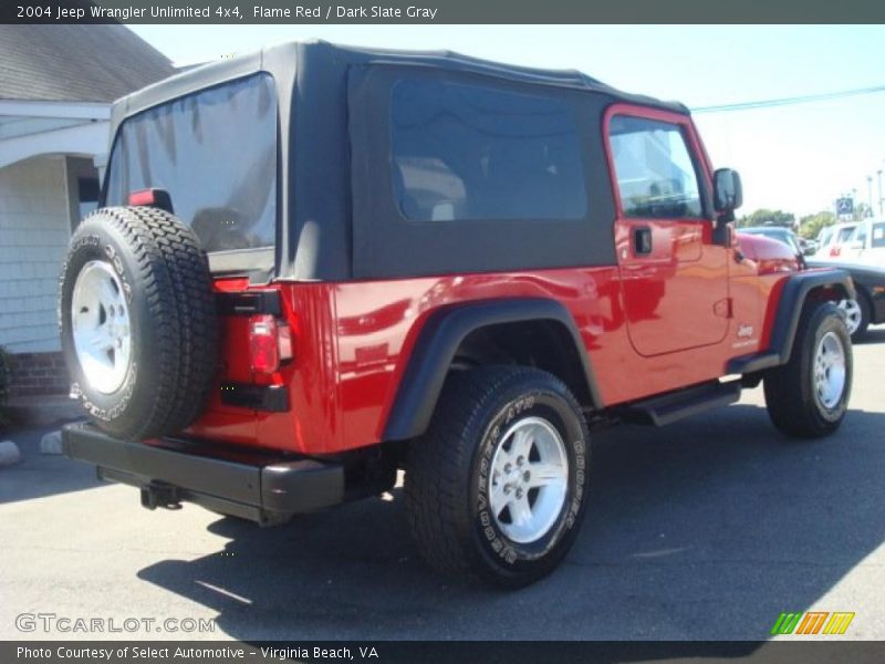 Flame Red / Dark Slate Gray 2004 Jeep Wrangler Unlimited 4x4