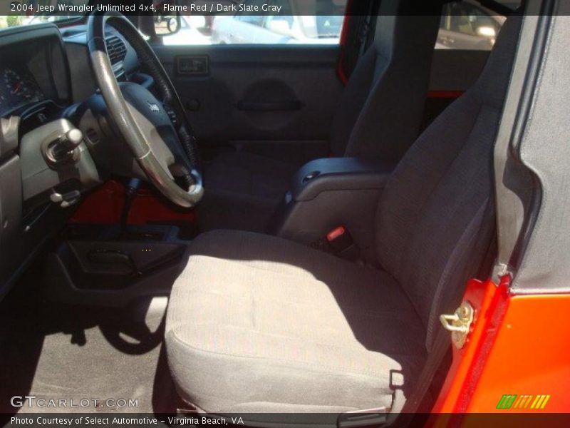 Flame Red / Dark Slate Gray 2004 Jeep Wrangler Unlimited 4x4