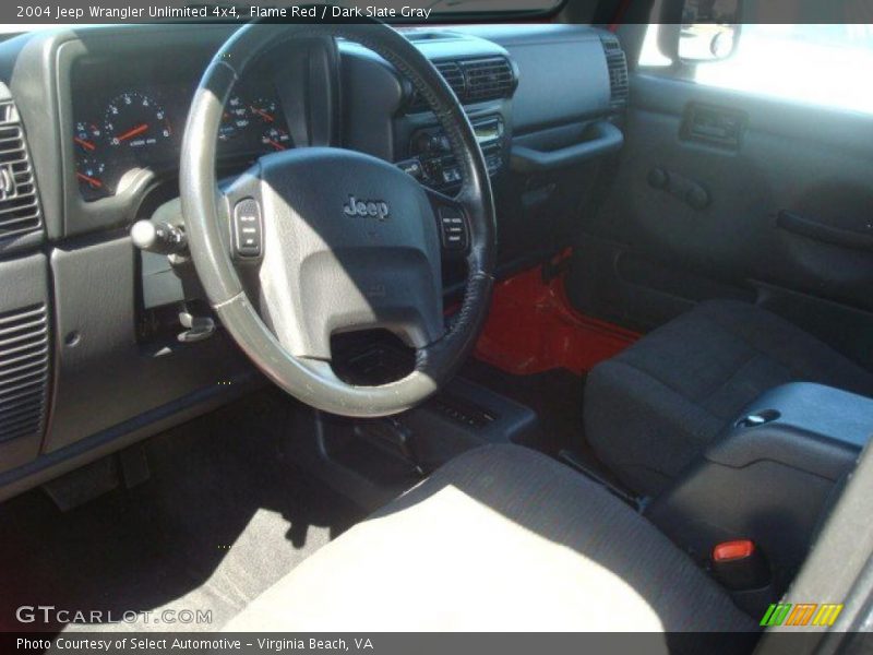 Flame Red / Dark Slate Gray 2004 Jeep Wrangler Unlimited 4x4