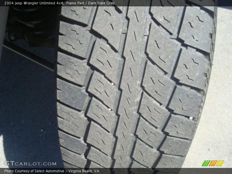 Flame Red / Dark Slate Gray 2004 Jeep Wrangler Unlimited 4x4