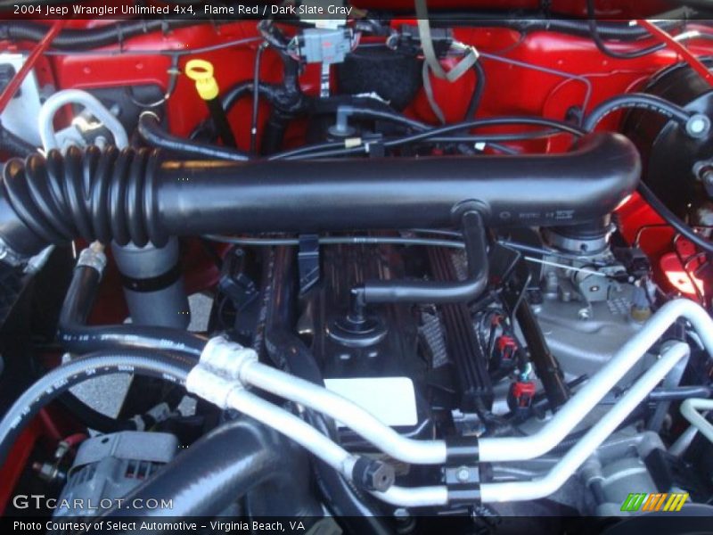 Flame Red / Dark Slate Gray 2004 Jeep Wrangler Unlimited 4x4