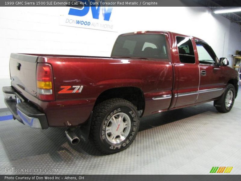 Dark Toreador Red Metallic / Graphite 1999 GMC Sierra 1500 SLE Extended Cab 4x4
