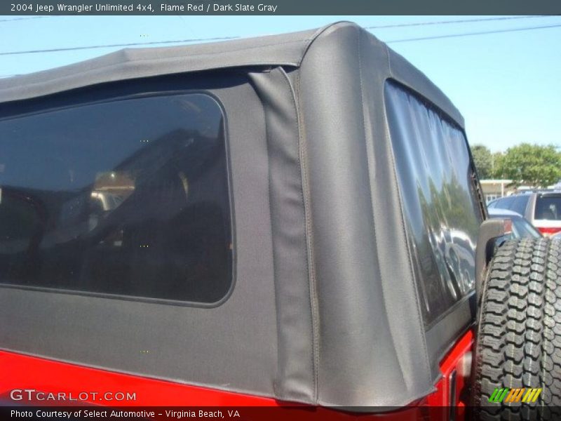Flame Red / Dark Slate Gray 2004 Jeep Wrangler Unlimited 4x4