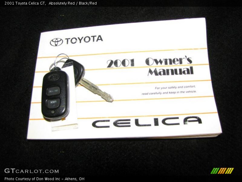 Absolutely Red / Black/Red 2001 Toyota Celica GT