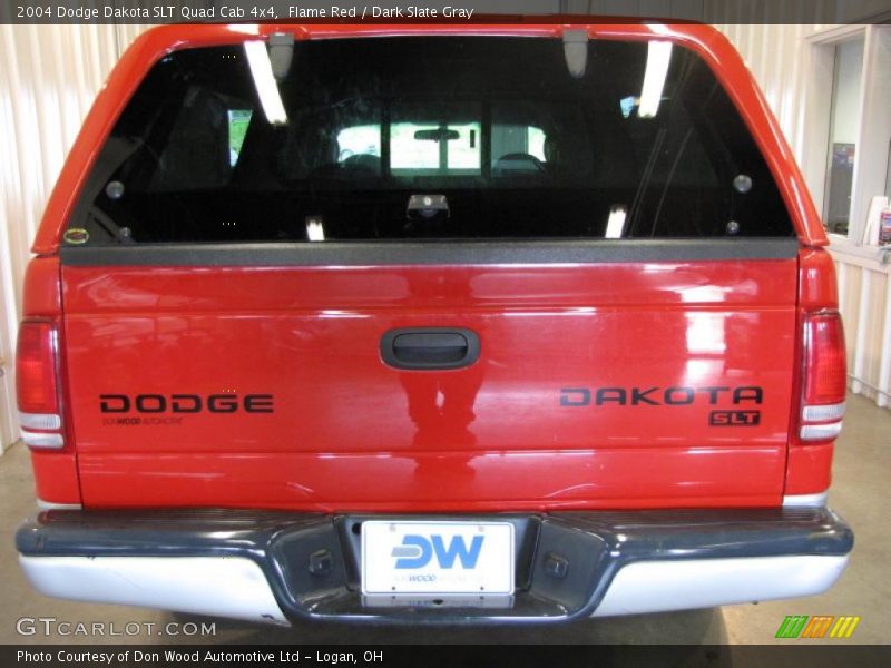 Flame Red / Dark Slate Gray 2004 Dodge Dakota SLT Quad Cab 4x4