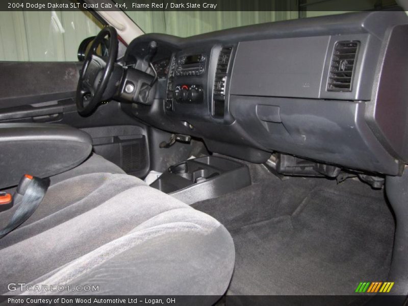 Flame Red / Dark Slate Gray 2004 Dodge Dakota SLT Quad Cab 4x4