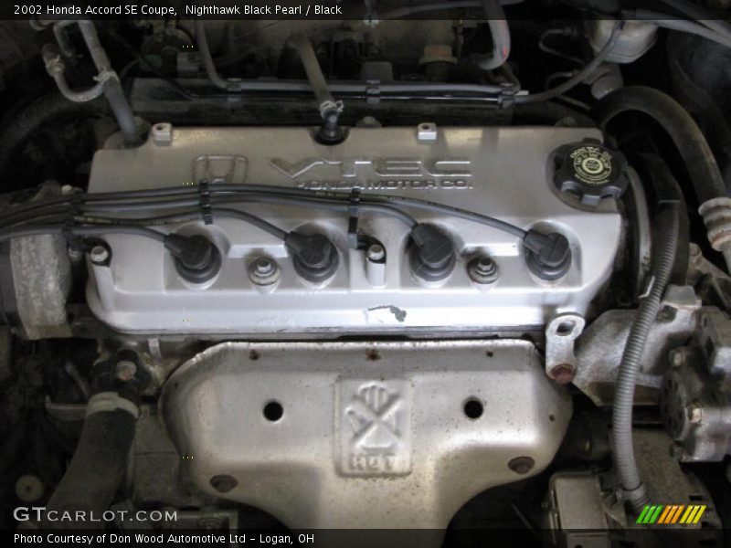 Nighthawk Black Pearl / Black 2002 Honda Accord SE Coupe