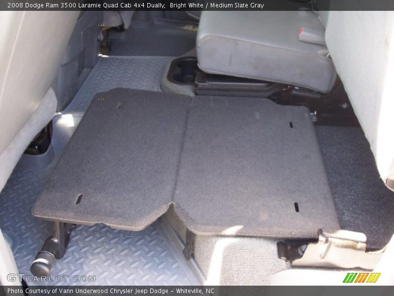 Bright White / Medium Slate Gray 2008 Dodge Ram 3500 Laramie Quad Cab 4x4 Dually