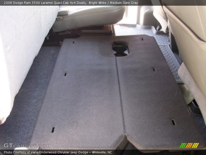 Bright White / Medium Slate Gray 2008 Dodge Ram 3500 Laramie Quad Cab 4x4 Dually