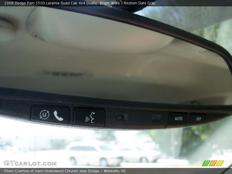 Bright White / Medium Slate Gray 2008 Dodge Ram 3500 Laramie Quad Cab 4x4 Dually