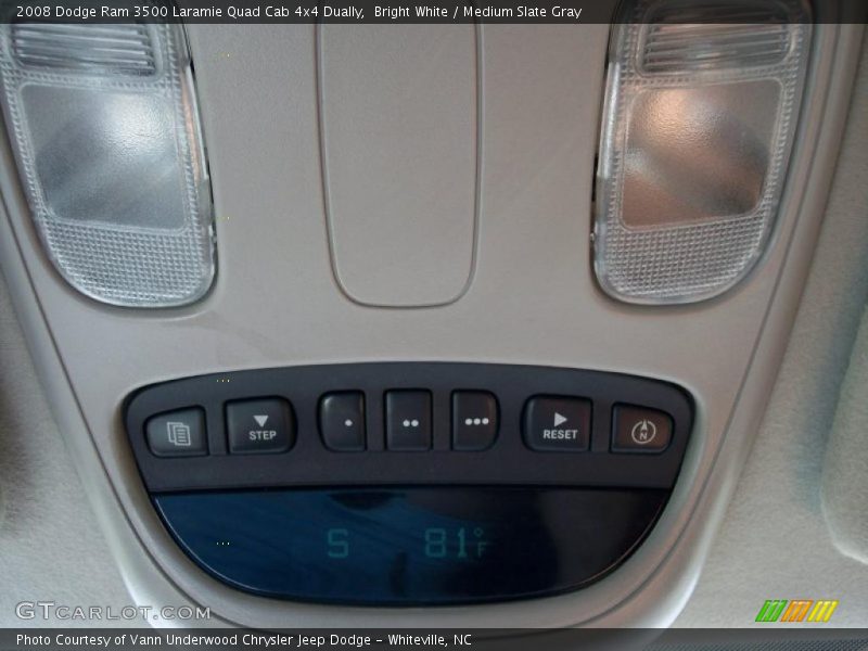 Bright White / Medium Slate Gray 2008 Dodge Ram 3500 Laramie Quad Cab 4x4 Dually