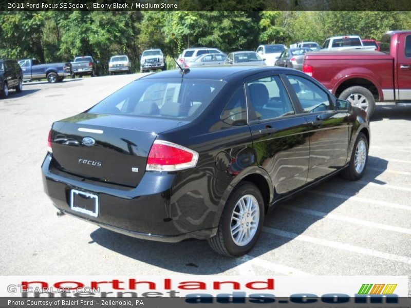 Ebony Black / Medium Stone 2011 Ford Focus SE Sedan