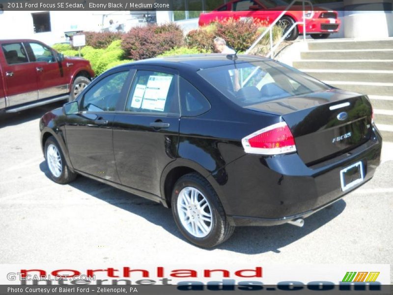 Ebony Black / Medium Stone 2011 Ford Focus SE Sedan