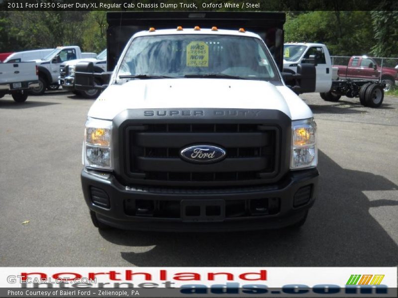 Oxford White / Steel 2011 Ford F350 Super Duty XL Regular Cab Chassis Dump Truck