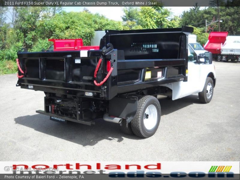Oxford White / Steel 2011 Ford F350 Super Duty XL Regular Cab Chassis Dump Truck