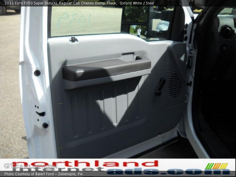 Oxford White / Steel 2011 Ford F350 Super Duty XL Regular Cab Chassis Dump Truck