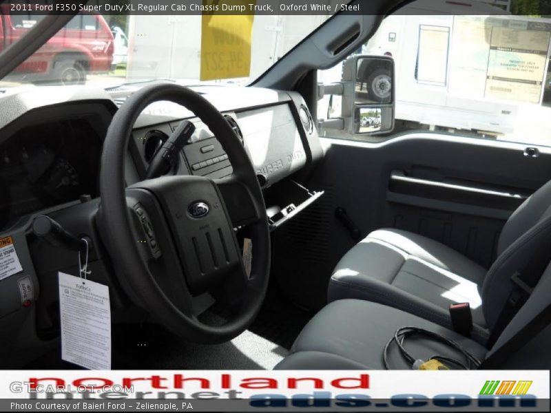 Oxford White / Steel 2011 Ford F350 Super Duty XL Regular Cab Chassis Dump Truck