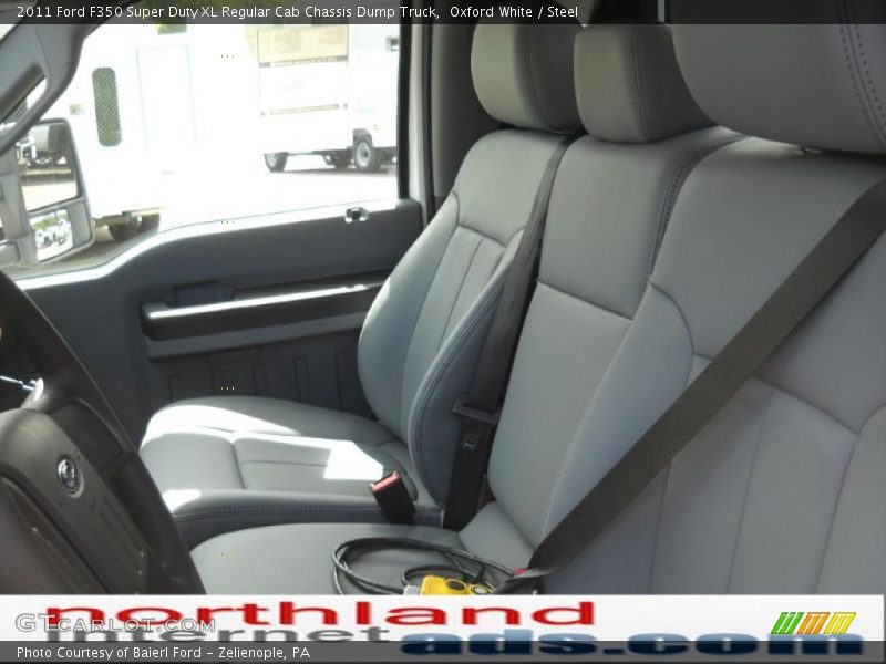 Oxford White / Steel 2011 Ford F350 Super Duty XL Regular Cab Chassis Dump Truck