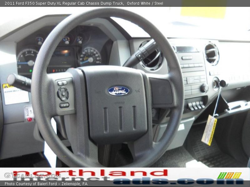 Oxford White / Steel 2011 Ford F350 Super Duty XL Regular Cab Chassis Dump Truck