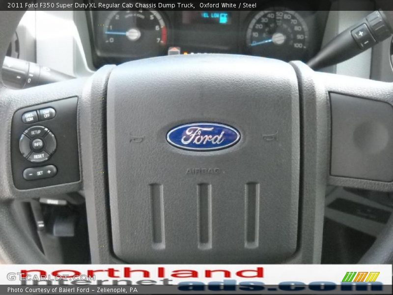 Oxford White / Steel 2011 Ford F350 Super Duty XL Regular Cab Chassis Dump Truck
