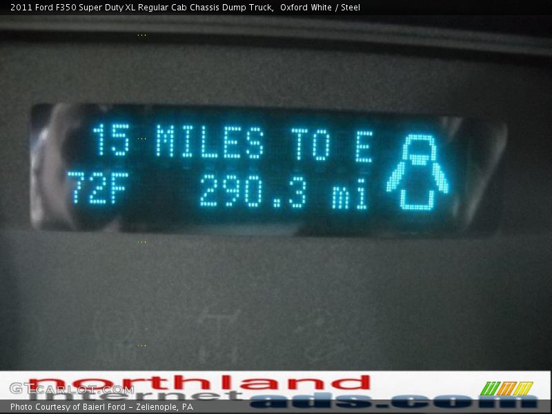 Oxford White / Steel 2011 Ford F350 Super Duty XL Regular Cab Chassis Dump Truck