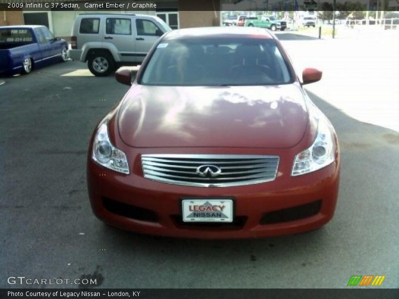 Garnet Ember / Graphite 2009 Infiniti G 37 Sedan