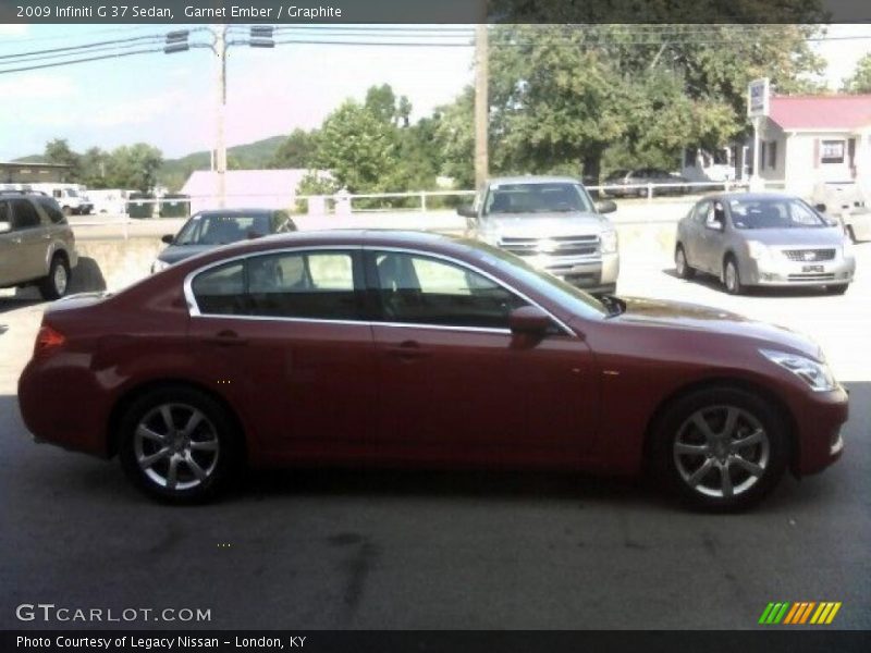 Garnet Ember / Graphite 2009 Infiniti G 37 Sedan