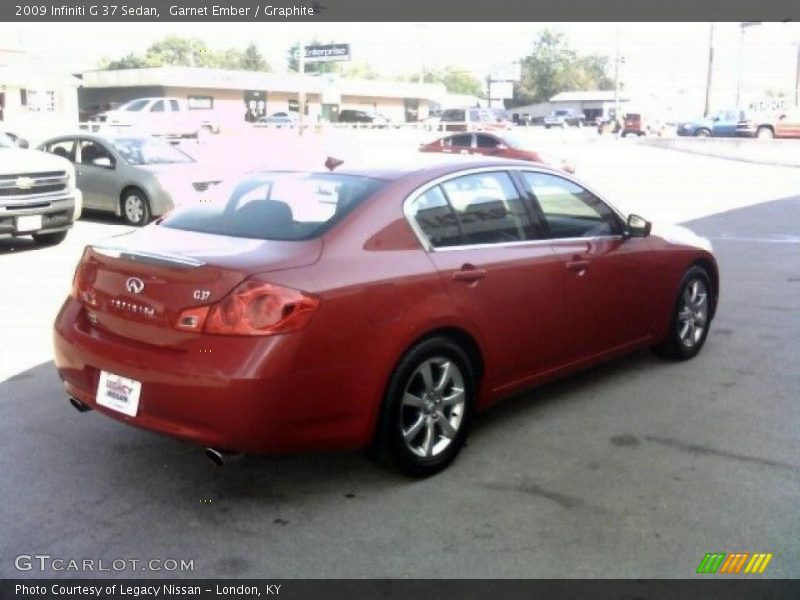 Garnet Ember / Graphite 2009 Infiniti G 37 Sedan
