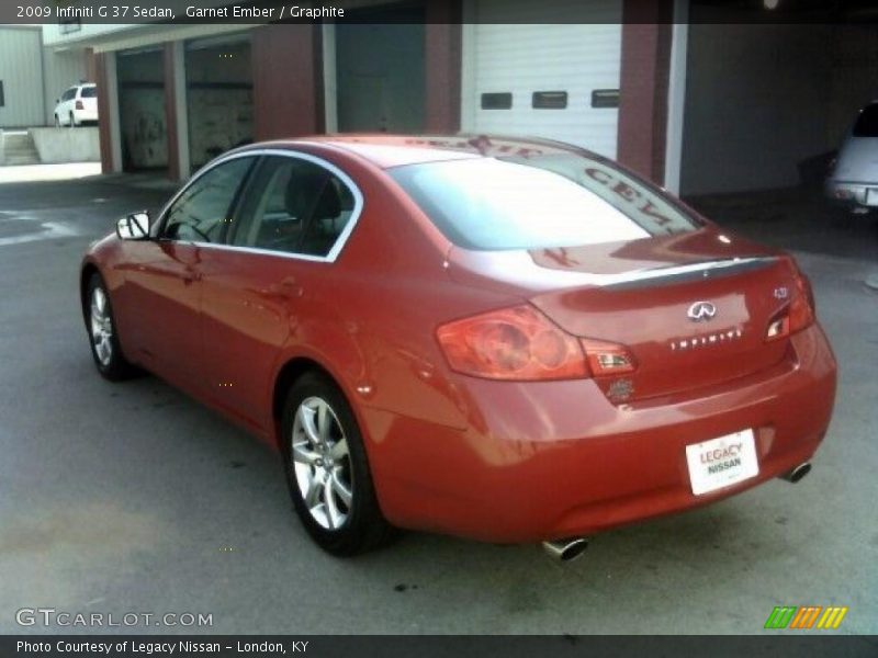 Garnet Ember / Graphite 2009 Infiniti G 37 Sedan