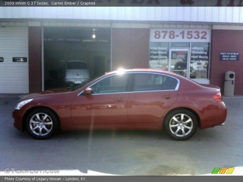 Garnet Ember / Graphite 2009 Infiniti G 37 Sedan