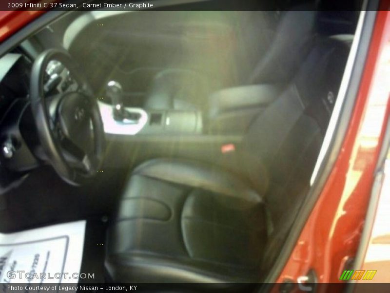 Garnet Ember / Graphite 2009 Infiniti G 37 Sedan