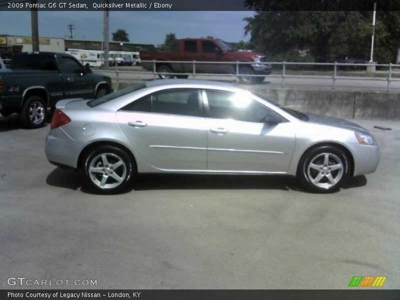 Quicksilver Metallic / Ebony 2009 Pontiac G6 GT Sedan