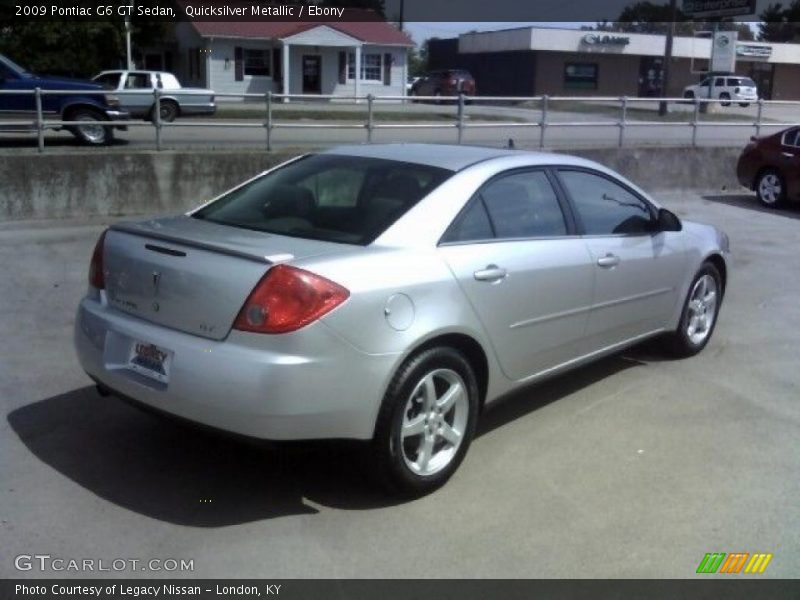 Quicksilver Metallic / Ebony 2009 Pontiac G6 GT Sedan