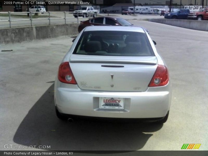 Quicksilver Metallic / Ebony 2009 Pontiac G6 GT Sedan