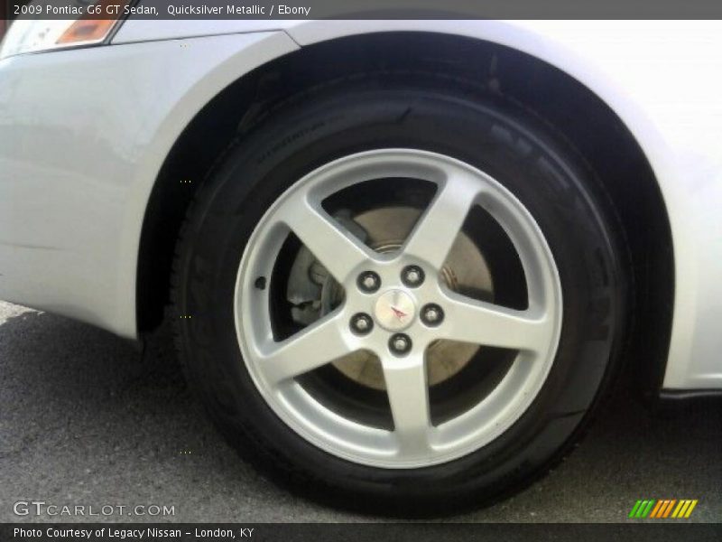 Quicksilver Metallic / Ebony 2009 Pontiac G6 GT Sedan